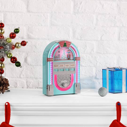 9" Teal Retro Jukebox